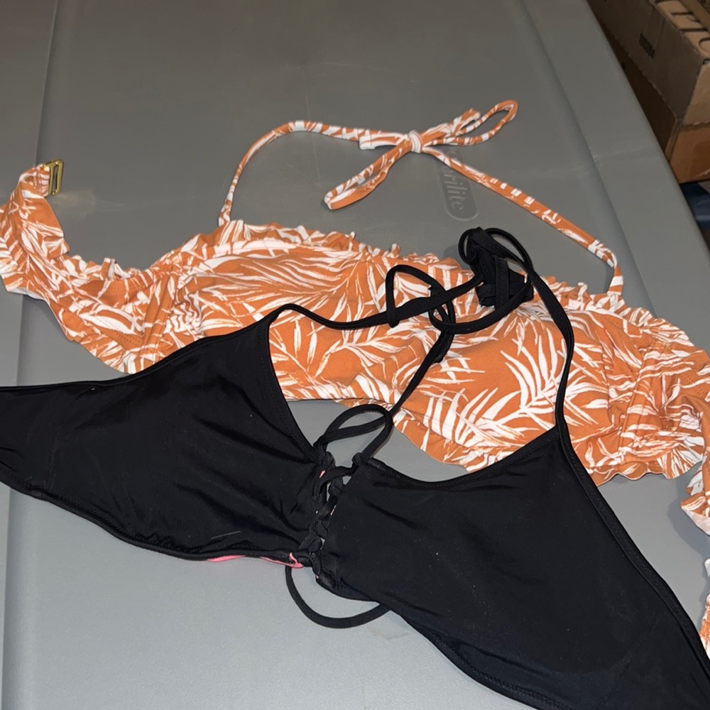 Bundle of two large bikini tops EUC